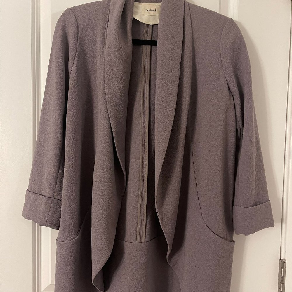Aritzia Wilfred Chevalier Jacket Blazer - Taupe - Size 4